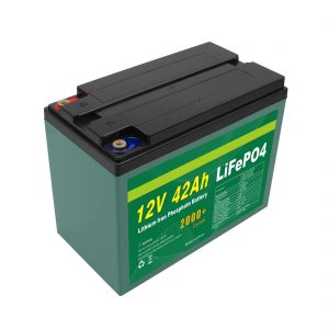 תחזוקה מותאמת אישית סוללת 12v 40ah 42ah Lifepo4 תאי Lifepo4 סוללה עם BMS