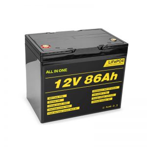 Lifepo4 סוללת ליתיום יון נטענת 12v 85ah סוללה מחזור עמוק