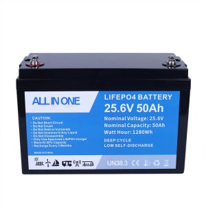 25.6V 100Ah Lithium-Ion Lifepo4 ערכת סוללות נטענת סוללת ליתיום יון