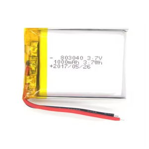 סוללת Lipo 803040 3.7V 1000mAh 083040 עם pcm וחוט