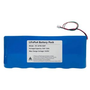 חבילת סוללות Lifepo4 9.6V 12AH 3S2P לפנס רחוב סולארי